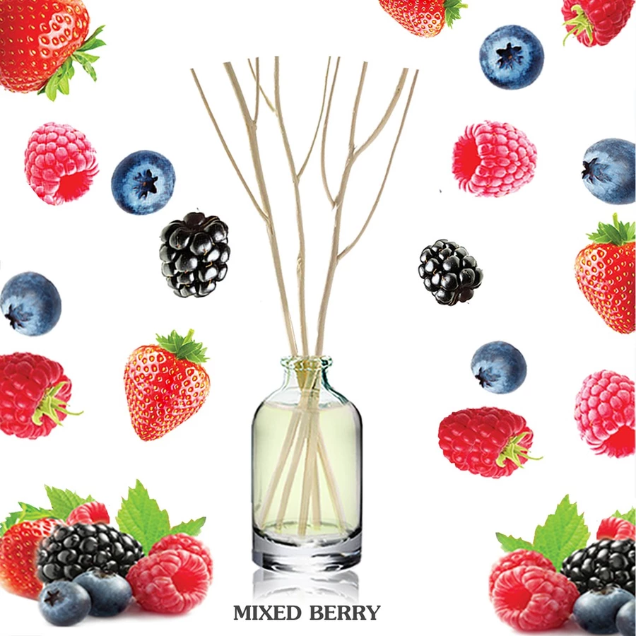 ก้านไม้หอมปรับอากาศ SCENT NATURE ขนาดมินิ 15 ml.กลิ่นมิกซ์เบอร์รี่