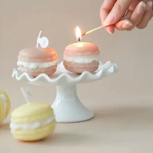 เทียนหอมมาการอง Macaron Scented Candle ของขวัญเล็ก ๆ (ขายส่ง 100 ชิ้น)