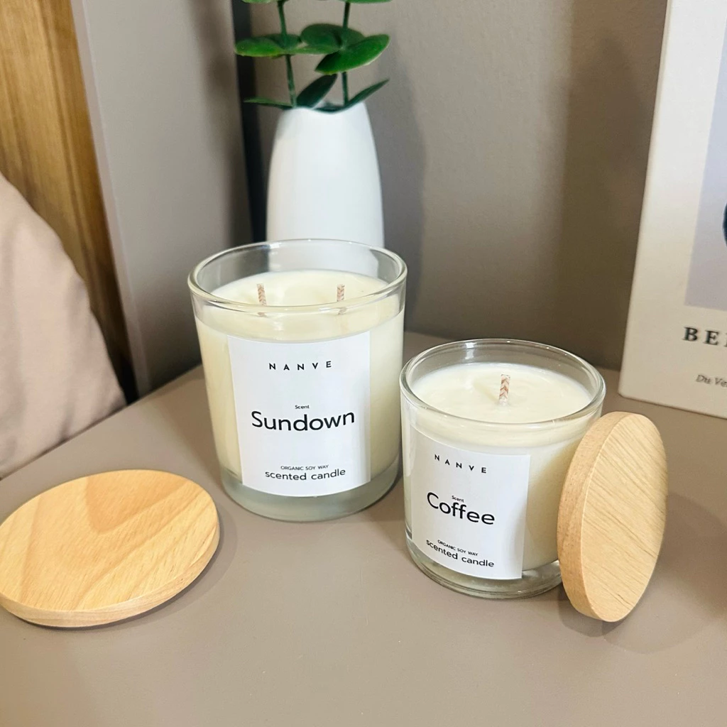 เทียนหอมถั่วเหลือง Soy Wax Scented Candle ไส้ผ้าฝ้าย ขนาด 50g
